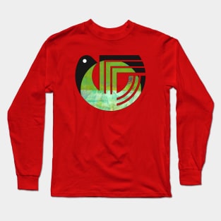 Graphic Bird Design Long Sleeve T-Shirt